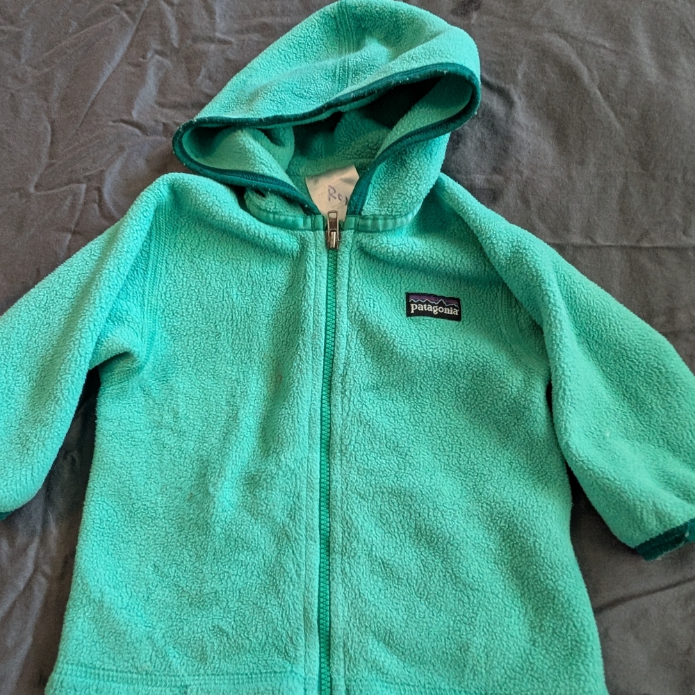 Patagonia Kids' Teal Fleece Hoodie